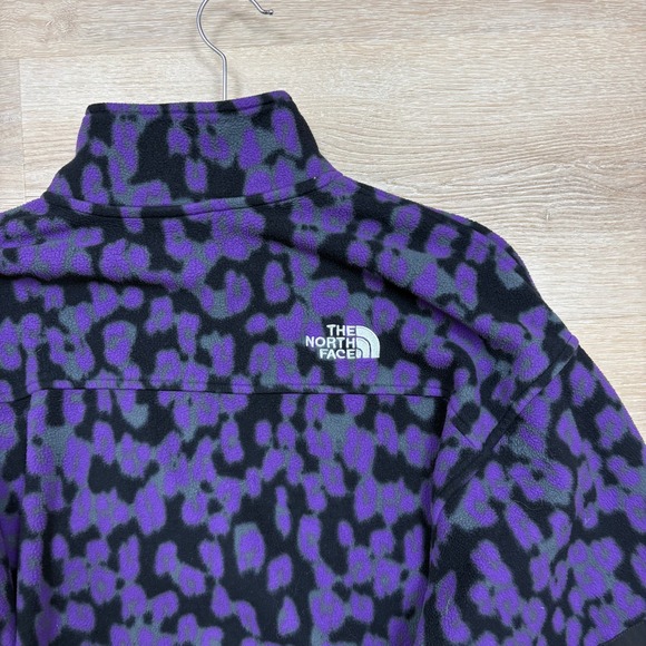 The North Face Leopard Pring Fleece 1/4 Zip Pullover Fleece Sweatshirt Women's M - Picture 9 of 9